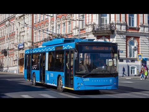 Видео: СВАРЗ МАЗ 6275 2355 Маршрут №5А город Саратов 