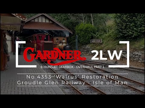 Видео: Капитальный ремонт Gardner 2LW, часть 1. Начало демонтажа. Локомотив Hunslet, Walrus Groudle Glen...
