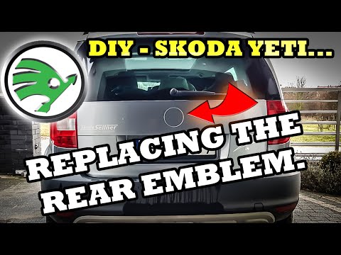 Видео: Сделай сам - Замена задней эмблемы / логотипа и уплотнителей дверей на Skoda Yeti 2010 года