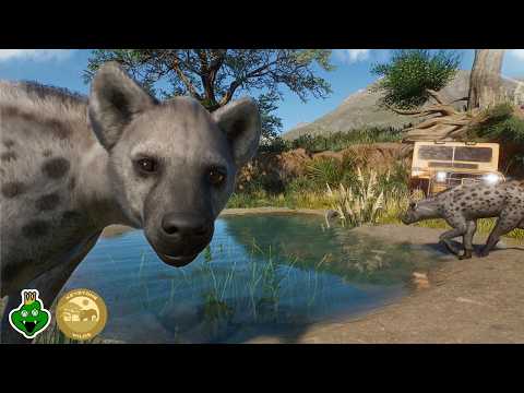 Видео: Готовимся к самому масштабному на сегодняшний день строительству с пятнистой гиеной | Planet Zoo