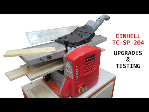 Видео: Einhell TC-SP 204. Как модернизировать стационарный рубанок? Полезные советы по повышению произво...