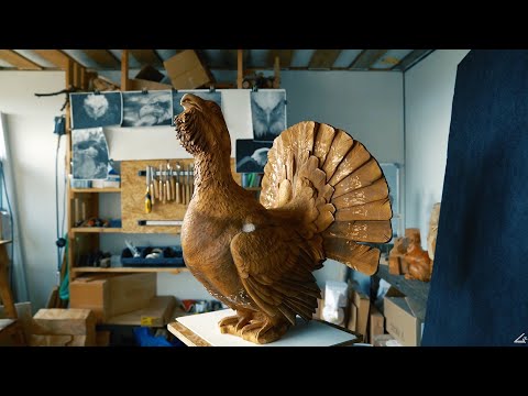 Видео: Реалистичная скльптура животного мира из сибирского кедра !Мастерская Евгения Гольдина. часть 1.