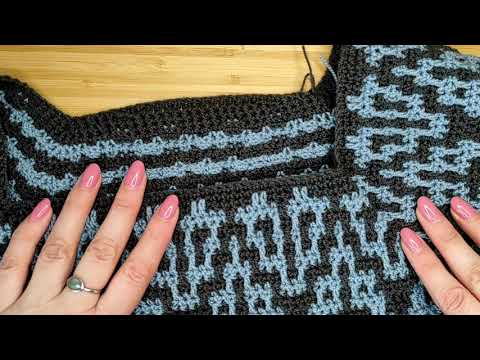Видео: Анонс - Реглан крючком -ошибки и расчеты - мозаичное вязание, узор Либра часть 1. Евгения Крочет