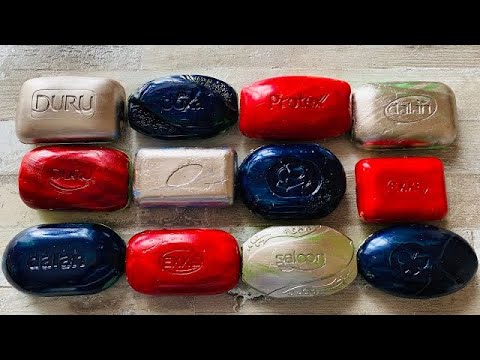 Видео: ASMR SOAP| Cutting colored soaр | Soap Carving| Резка крашенного мыла