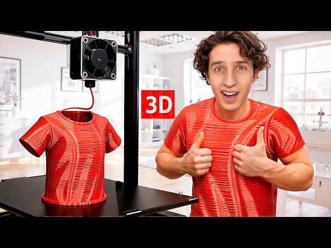 Видео: Напечатал ФУТБОЛКУ на 3D-принтере