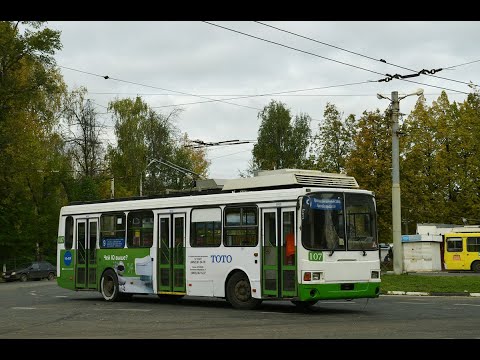 Видео: Троллейбус, 8-й маршрут (целиком). Ярославль. Вид из кабины.