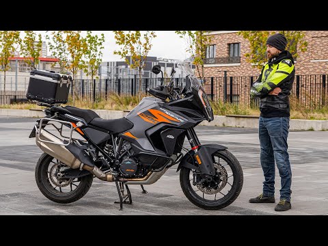 Видео: KTM 1290 Super Adventure S 2021 - Гигантский туристический мотард. Подробный обзор и тест-драйв.