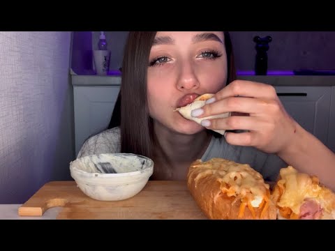 Видео: MUKBANG разговорный | хот-доги,кесадилья с соусом тартар🌭🌮