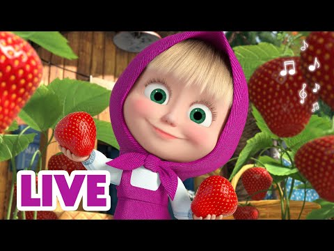 Видео: 🔴 LIVE! Маша и Медведь 👱‍♀🐻 Выходные с Машей! 👱‍♀🍓 TaDaBoom песенки для детей