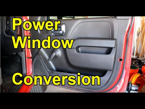 Видео: [КАК СДЕЛАТЬ] Переделать ручные стеклоподъемники на электрические — Silverado W/T 2016 года
