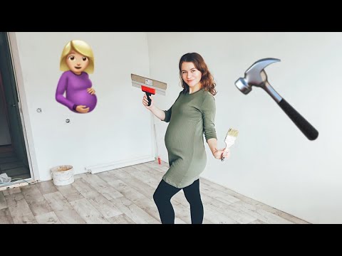 Видео: БЕРЕМЕННАЯ ДЕЛАЕТ РЕМОНТ🤷🏻‍♀️🤰🏼