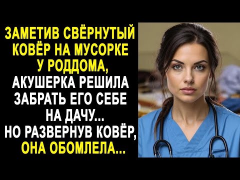 Видео: Заметив свёрнутый ковёр на мусорке у роддома, акушерка решила забрать его себе. Но развернув...
