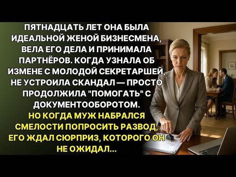 Видео: Выяснилось, что муж изменяет с секретаршей, а жена спокойно кивнула — план мести был уже в деле...