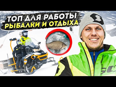 Видео: УНИВЕРСАЛЬНЫЙ утилитарный СНЕГОХОД для рыбалки, охоты и отдыха! Обзор Lynx 59 Ranger Alpine 900 ACE