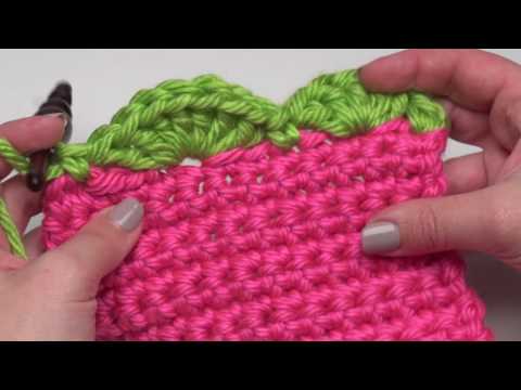 Видео: Как вязать крючком: фестончатый край (для правой руки)