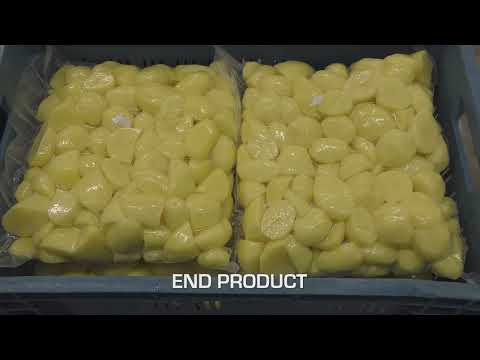 Видео: Линия мойки, чистки и нарезки картофеля