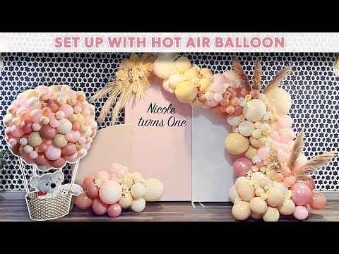 Видео: Воздушный шар на первый день рождения | Рамка Trio Wings