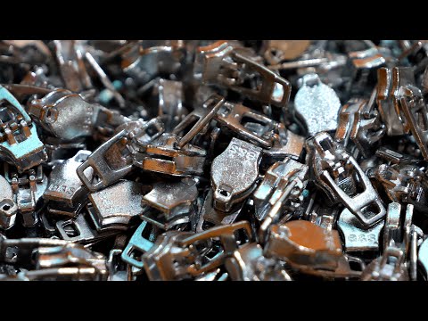 Видео: Производство молний более 30 лет! Процесс изготовления различных молний. Корейская фабрика молний