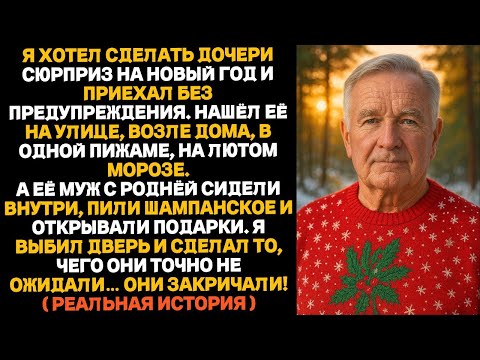Видео: Пока моя дочь мёрзла на улице в Новый год, её муж праздновал дома в тепле…