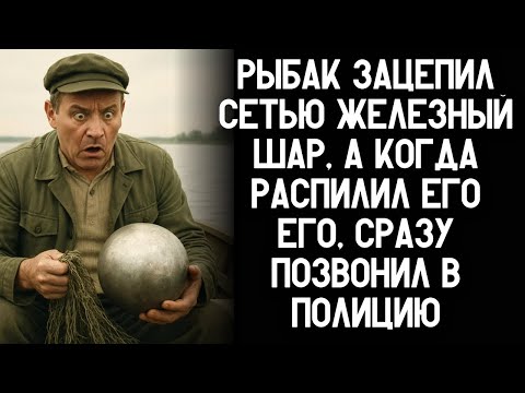 Видео: Рыбак вытащил сетью железный шар, а когда распилил его, чуть не упал в обморок...
