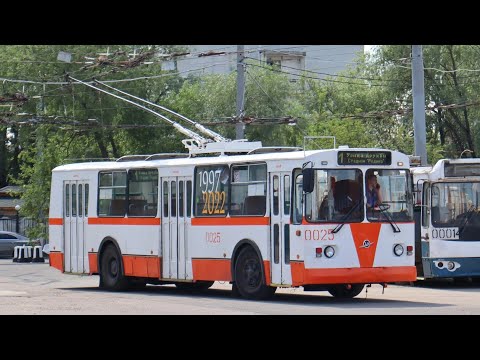 Видео: Поездка на Химкинском ретро-троллейбусе ЗиУ-682Г-016 [Г0М] №0025 №1 Стадион Родина-Улица Дружбы