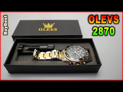 Видео: ЧАСЫ с Алиэкспресс OLEVS 2870 | Кварцевые часы с Aliexpress