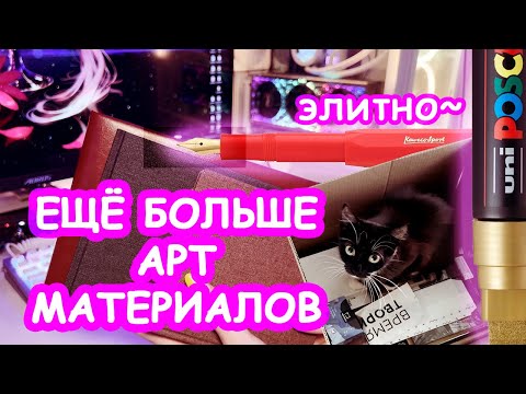 Видео: АРТ МАТЕРИАЛЫ, много скетчбуков | Kaweco, Hahnemuhle, Posca, etc.