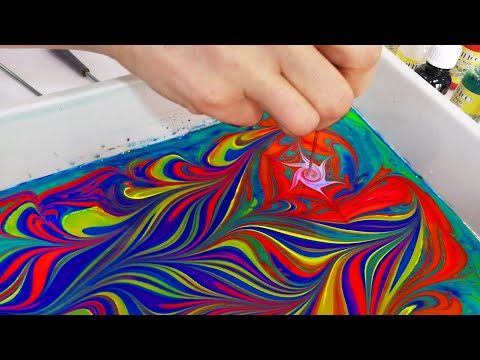 Видео: Видео урок к набору для рисования на воде ЭБРУ ArtDeco. Основные приемы.