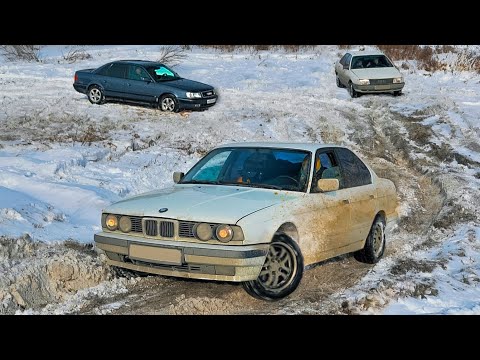 Видео: ЛЕГЕНДЫ 4WD - AUDI Quattro vs BMW iX. Битвы на OffROAD и DRAG BMW 525 iX e34 vs Audi C3/C4 Quattro