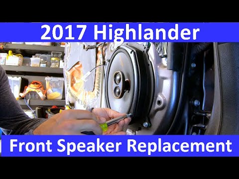Видео: Замена переднего динамика Highlander 2013-2018