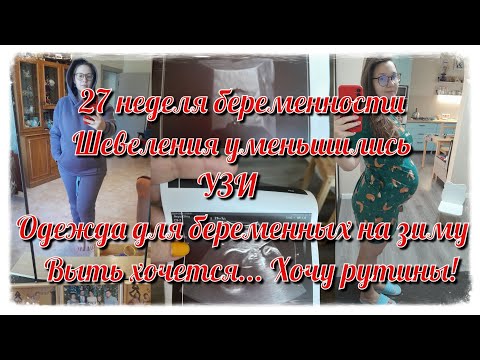 Видео: 27 неделя беременности. Шевеления уменьшились, бегу в женскую консультацию. УЗИ. #беременность