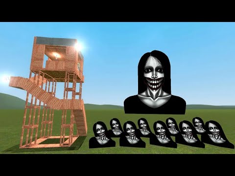 Видео: Кучисакэ Онна против Башен в Garry's Mod!