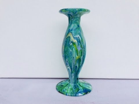 Видео: ВАЗА-продолжение" диппинг техника". Что еще можно сделать с остатками красок