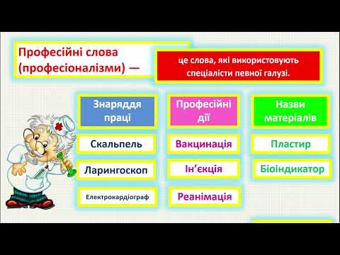 Видео: Загальновживані слова. Професійні слова і терміни