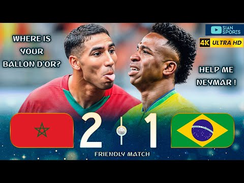 Видео: БЕЗ НЕЙМАРА МАРОККО УНИЖИЛА БРАЗИЛЬСКИЙ ОТБОР И ДОСТИГЛА ИСТОРИЧЕСКОЙ ПОБЕДЫ
