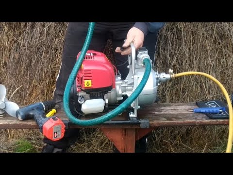 Видео: Как сделать из мотокосы мощную мотопомпу?