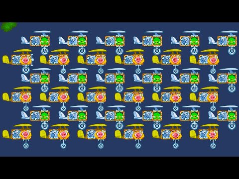 Видео: Самолеты в Bad Piggies #37 Кид построил Боинг и Кукурузник для свинок на канале Машинки Кида