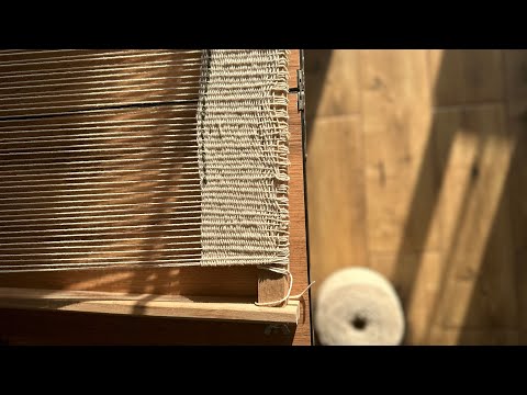 Видео: Мастер-класс по ткачеству настольной дорожки на ткацкой раме 50*55см в прямом эфире