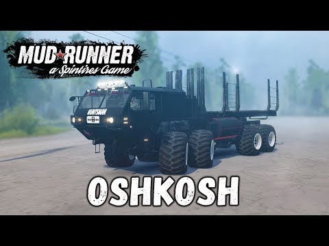 Видео: Spintires: MudRunner обзор мода [ OSHKOSH ] ЧИТЕР