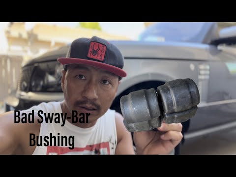 Видео: Треск и хлопки в Range Rover L322 — установка втулки стабилизатора поперечной устойчивости