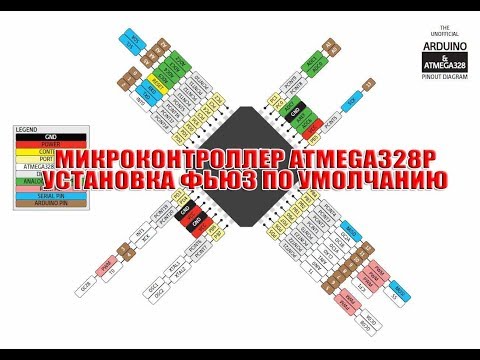 Видео: ATmega328P программирование фьюз