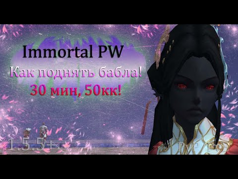 Видео: Как поднять бабла на Immortal, было 40кк, стало 100кк, за 30 мин! PW 1.5+ Perfect World ПВ