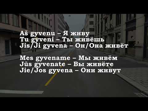 Видео: Урок 00364. Aš gyvenu – Я живу.