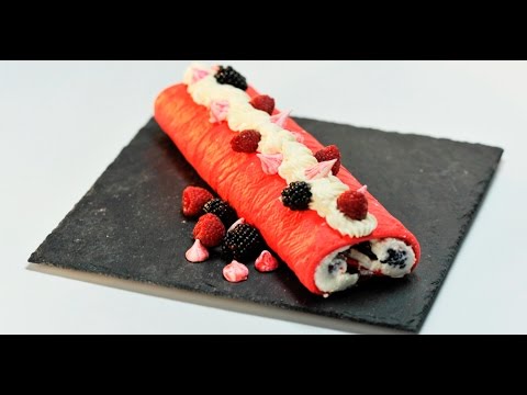 Видео: Заварной бисквитный рулет | Теле-теле-тесто