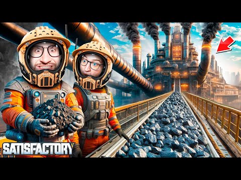 Видео: Я СТРОИЛ ЭТО 4 ЧАСА! ОНО РАБОТАЕТ! ГИГАНТСКАЯ УГОЛЬНАЯ ЭЛЕКТРОСТАНЦИЯ! ВЫЖИВАНИЕ В SATISFACTORY #7