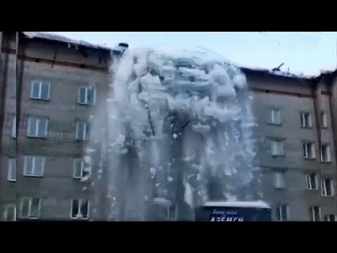 Видео: Гнев природы... Мощь снега и льда!