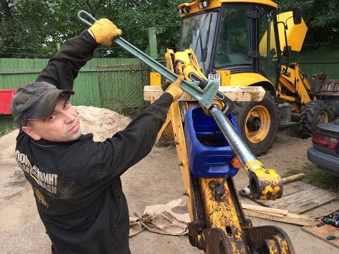 Видео: 🚜JCB экскаватор-погрузчик 3CX🔨🔧Ремонт г/цилиндра заднего ковша🔩⚠️Repairs JCB 3CX