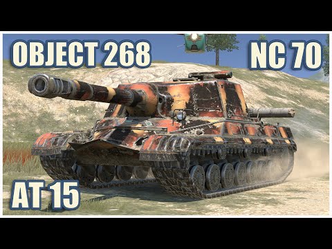 Видео: NC 70, Объект 268 & AT 15 • WoT Blitz Gameplay