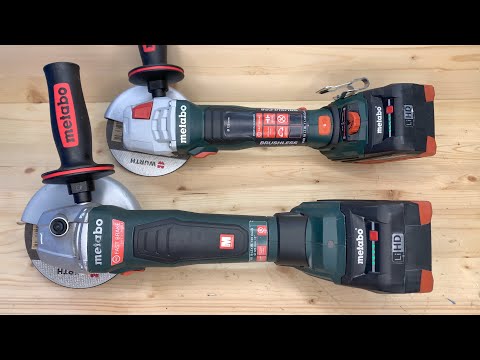 Видео: Ушм Metabo WVB 18 LT BL / WB 18 LTX BL - сравнение