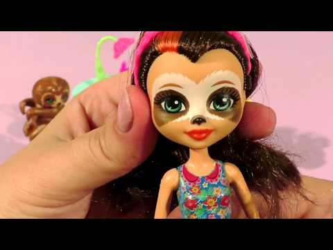 Видео: Обзор новой куклы энчантималс Сэлы Ленни и её питомца Трибоди. Салон красоты enchantimals